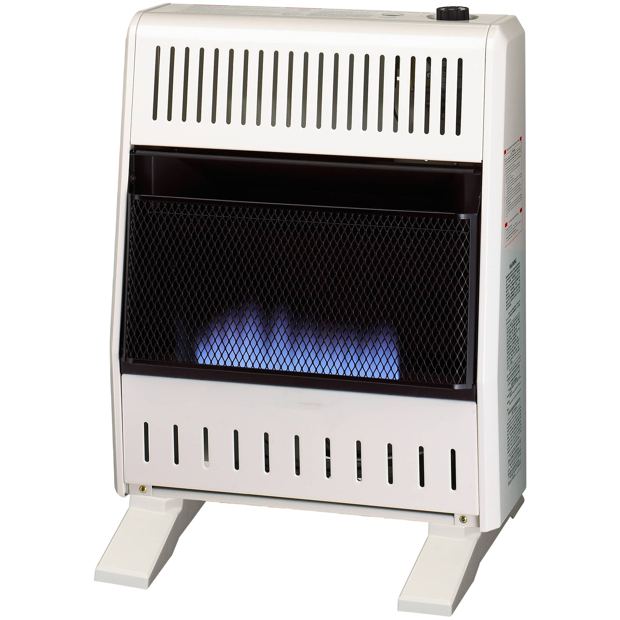 Bluegrass Living, NG Gas Blue Flame Heater - 20000 BTU, T-Stat -, Heat Output 20000 Btu/hour, Heating Capability 1500 ft², Model# MN200TBA-B